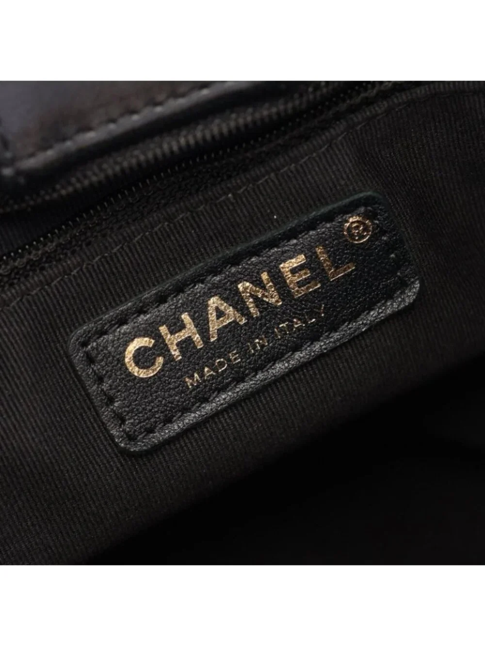 Chanel Shoulder Bag Quilted Black Lambskin Chain
